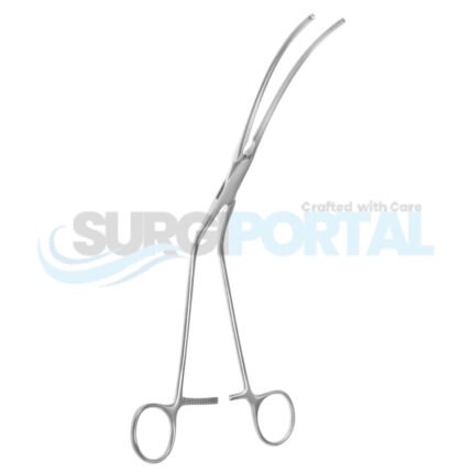 13″ Crawford Thoraco Abdominal Aneurysm Clamp Curved Jaw & Angled Handle