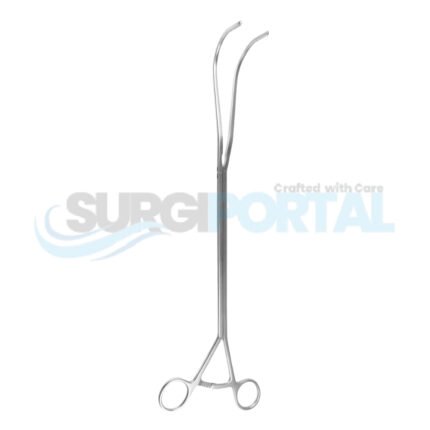 15-1/2″ VATS Semb Clamp – 10 mm Shaft, 140 mm DeBakey 1×2 Jaws