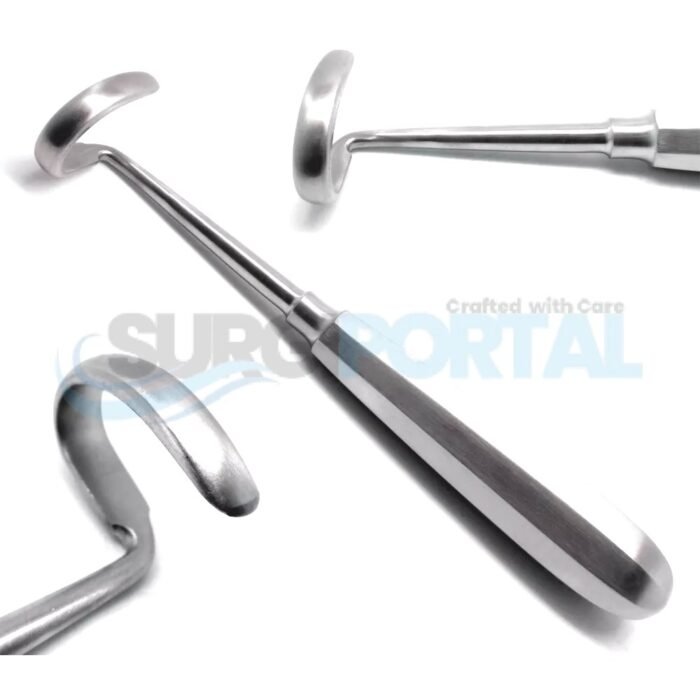 2 Pieces Doyen Rib Elevators Right & Left 7 Surgical Curved Blade 3.2cm Stainless Steel - Image 1