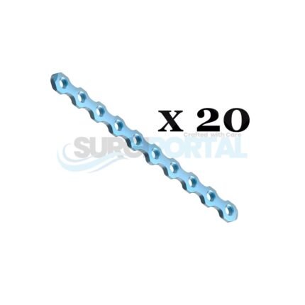 20 Pcs 2mm Plates Orthopedic Mini Micro Fragment System