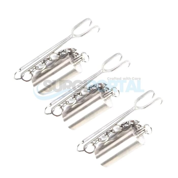 3 pcs set Cerkes Weighted Nasal Retractor Rhinoplasty Instruments German Quality - Image 1