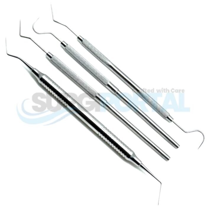 4 Pieces Explorer 23, 9, 23/17A, DG16 Dental Diagnostic Stainless Steel Instruments - Image 1