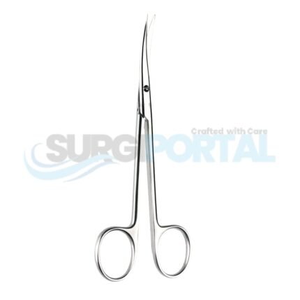 5 1/2" Brophy Gum Suture Scissors, Sharp Points, Curved