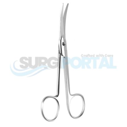 5 1/2" Brown Dissecting Scissors, Heavy Handle, Delicate Straight Blades