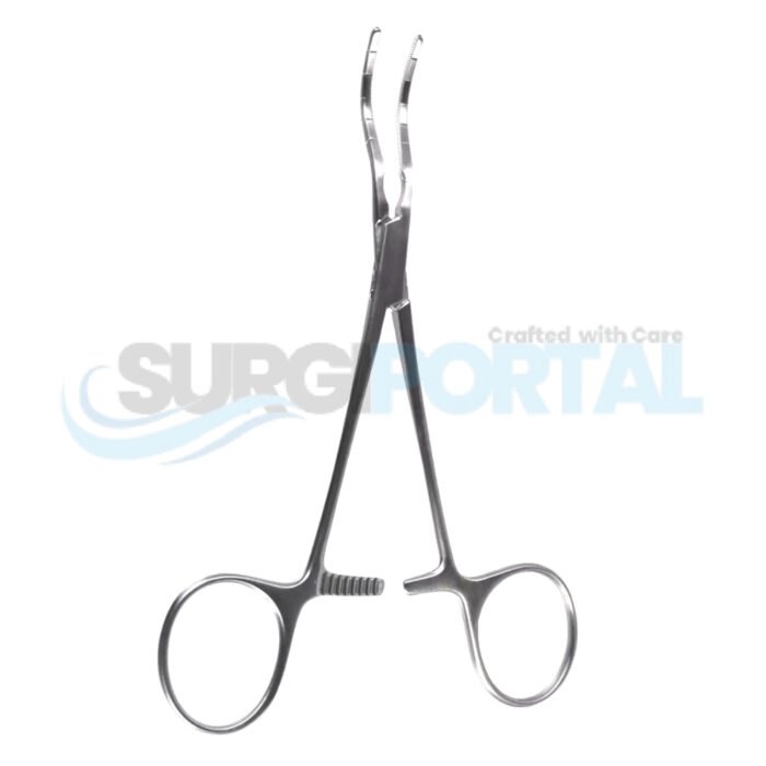 5 1/4″ Cooley Pediatric Clamp Straight Shanks Straight Jaw - Image 1