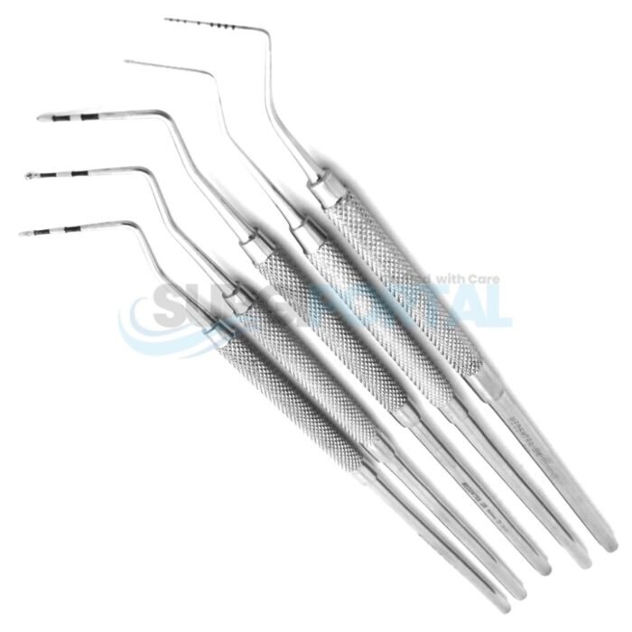 5 Pieces New Dental Probes Williams Cp 11 Cp 12 Cptin Single Ended Colour Coded - Image 1