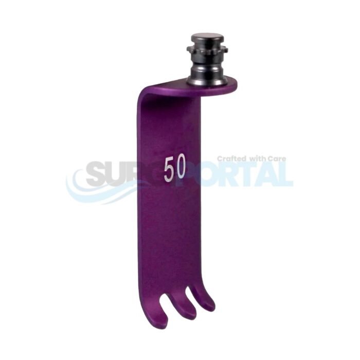 50mm Image-Line blade – long teeth violet New Locking Hub - Image 1