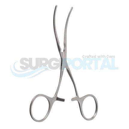 5 1/8″ DeBakey Ring Handle Bulldog Clamp – Straight Straight Jaw