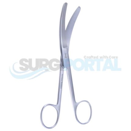 6 1/4″ Busch Umbilical Scissors – Curved to Side