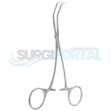 6″ Example Clamp Curved Handle Long Thin Jaw