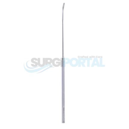 7 1/4" Yasargil Micro Raspatory – Straight Handle, Straight Neck, Curved Round Tip