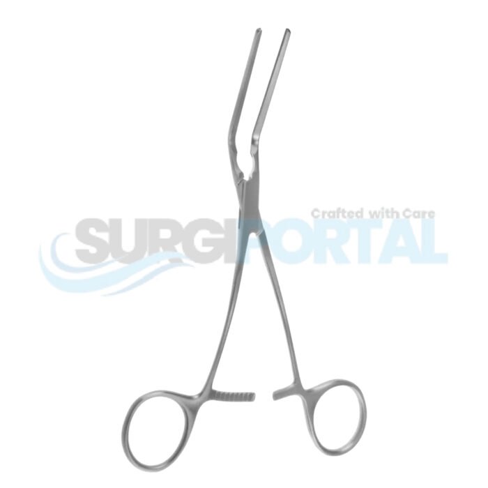 7″ Cooley Peripheral Vascular Clamp – Jaws 45° - Image 1