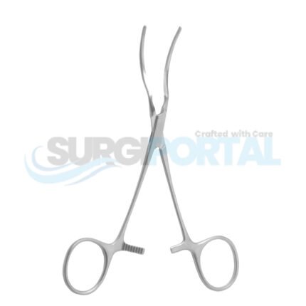 7″ DeBakey Pediatric Patent Ductus Clamp – Spoon Jaws