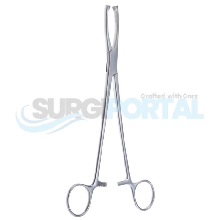 8 1/4″ Jacobs Vulsellum Forceps – Straight 2×2 Teeth - Image 1