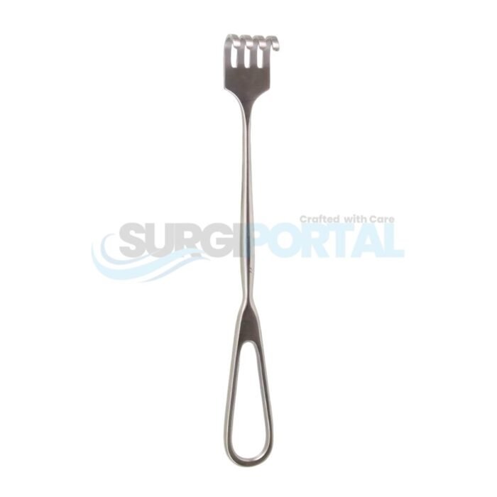Volkman Retractor – 4 Prong Blunt (8 3/4") – USA - Image 1