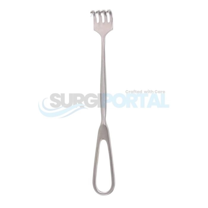 8 3 4 Volkman Retractor USA 4 prong sharp - Image 1
