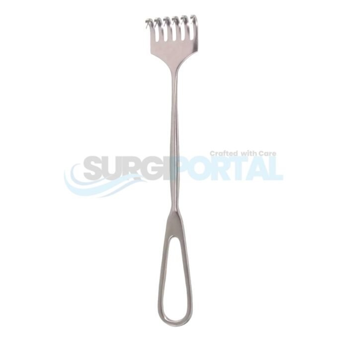 Volkman Retractor – 6 Prong Sharp (8 3/4") – USA - Image 1