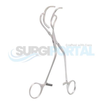 8″ Lemole Strong Aorta Clamp Angled Shanks