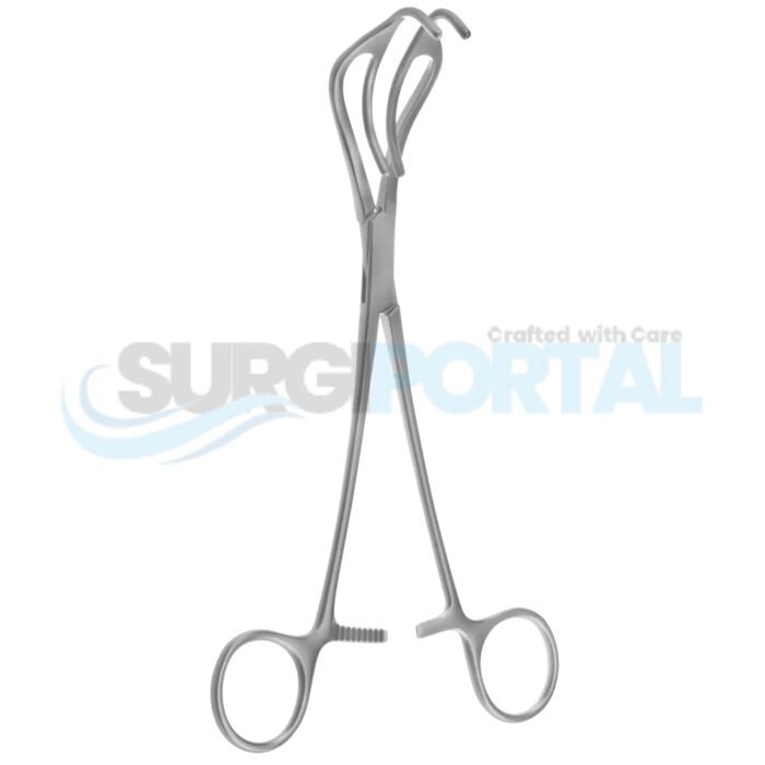 8″ Lemole Strong Aorta Clamp Straight Shanks - Image 1