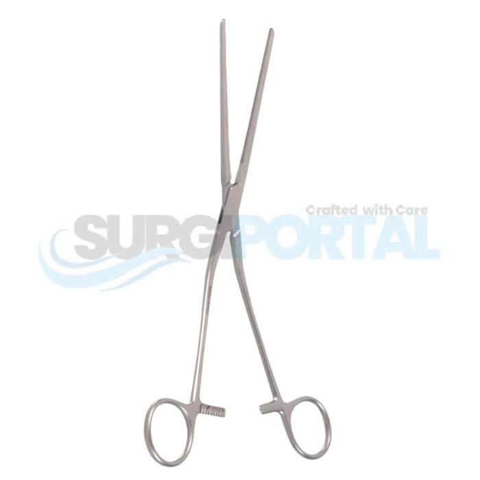 9 3/4″ Cooley Coarctation Clamp – Straight Shank, Straight Jaw - Image 1