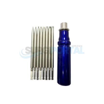 9 Piece Set Bone Screwdriver Set With Quick Coupling Handle Surgical Instruments