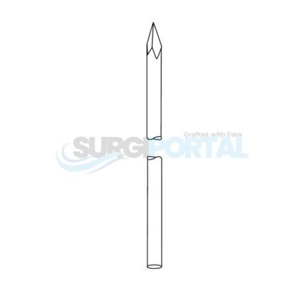 9" Steinmann Pin Smooth Single Trocar 5/64 – 6 Pack