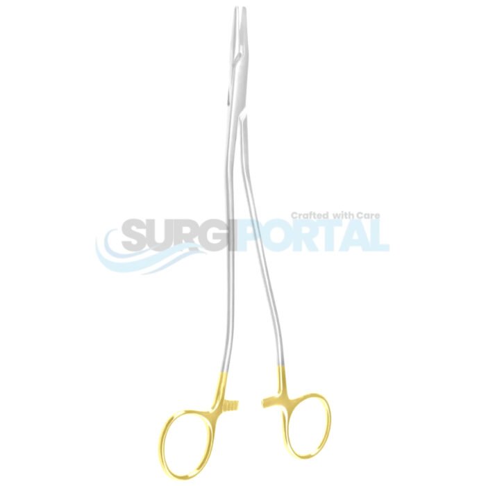 Wertheim Needle Holder TC with Curved Shanks - Image 1