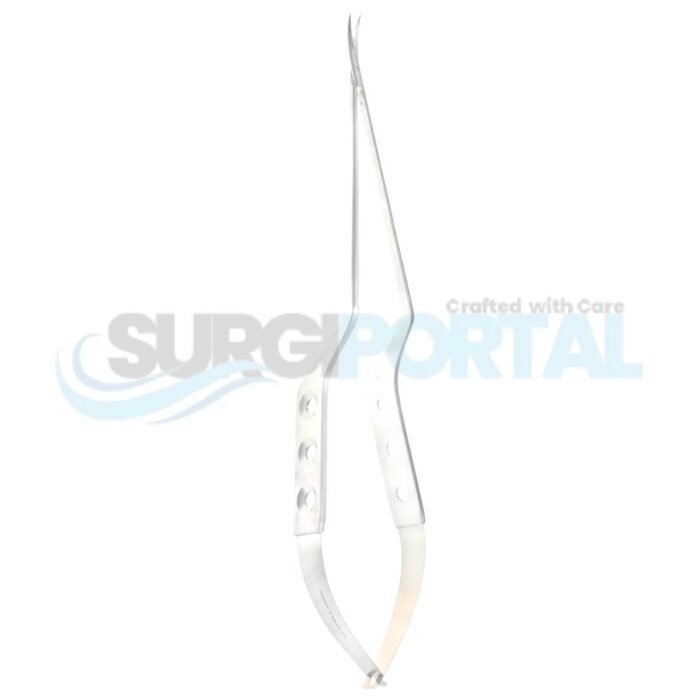 9" Yasargil Micro Scissors – Curved Blades - Image 1