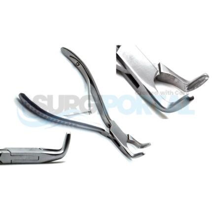 90° Blumenthal Rongeur – 15.5 cm – Dental Bone Tissue Trimming, Recontouring & Cutting Instrument