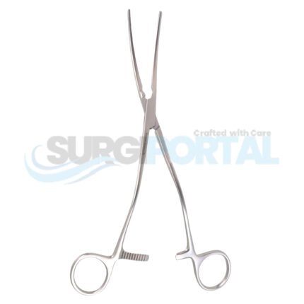 12 1/4″ Zanger Abdominal Aorta Clamp – Acutely Curved Shanks