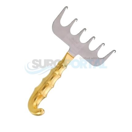 AbdominoPlasty Tummy Tuck Retractor With Fiber Optic Light Guide With 6 Prong CE
