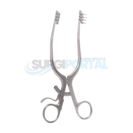 Adson Cerebellum Retractor 7 ½” Angled Sharp
