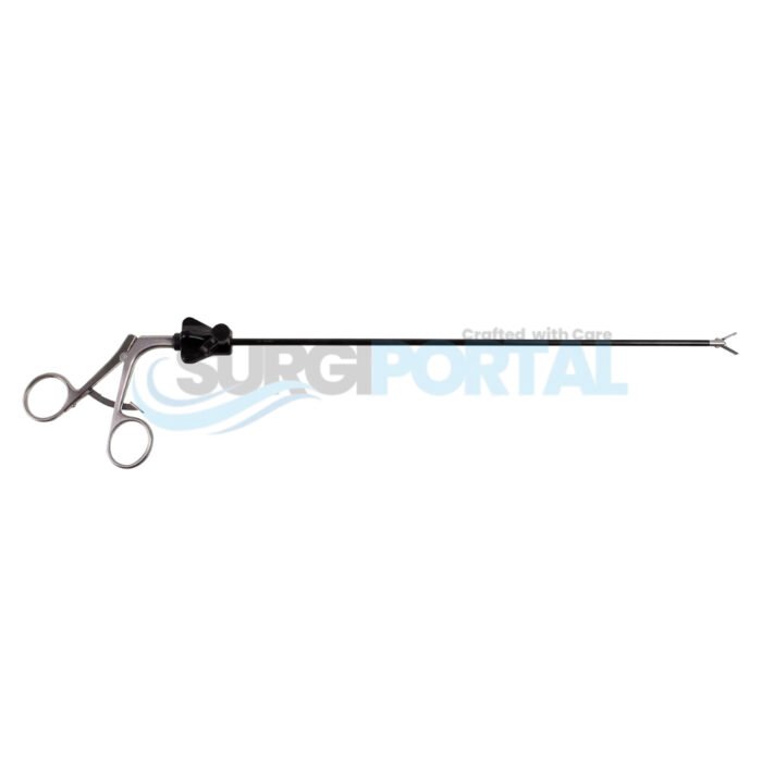 Allis Grasp Forceps 35cm – Ratchet, Insulated Shaft, Rotatable Lock, Clear - Image 1