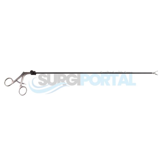 Allis Grasp Forceps 45cm – Clear, Flushable, with Ratchet, Insulated Shaft - Image 1
