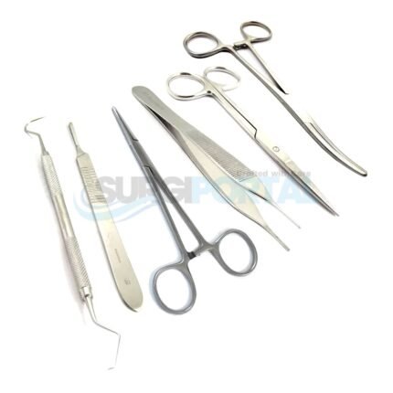 Basic General Surgery Dissecting Kit With Hemostatic Forceps Surgical Scissors Bp Handles
