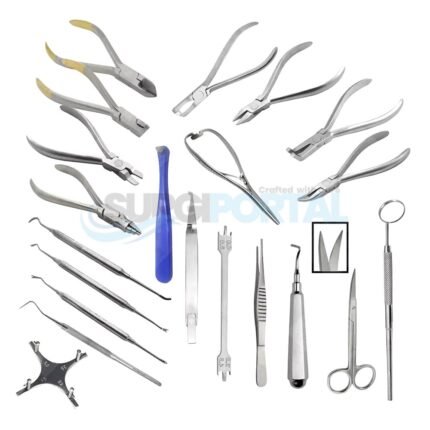 Basic Orthodontics Dental Instruments Set 23Pcs Composite Kit Premium Quality