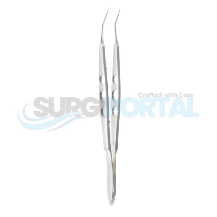 Bechert-McPherson Tying Forceps – Angled, Wide Handle - Image 1