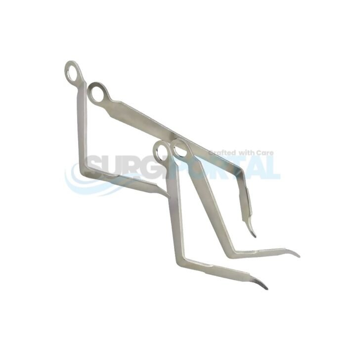 Bent Hohmann Retractor Orthopedic Surgical Instrument Set 4pcs - Image 1