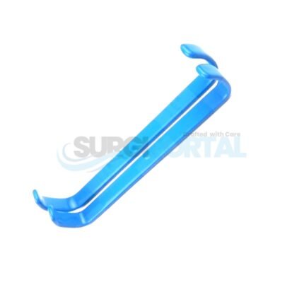 Blue Insulated Farabeuf Retractor Veterinary Surgical Instruments 16mmx150mm