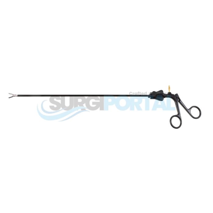 Blunt Nose Grasping Forceps 35cm – Rotatable, Clear Monopolar with Insulated Shaft and Handle - Image 1