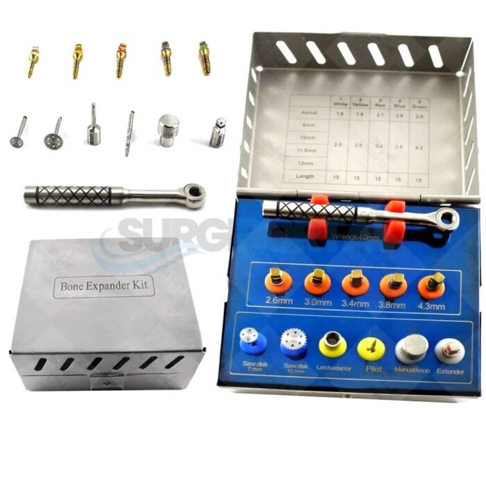 Bone Expander Screws Kit Dental Implant With Ratchet Wrench And T Handle 4.0mm - Image 1
