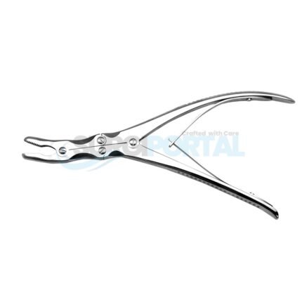 Bone Nibbler Ronguer Compound Action 7.5 Curved Orthopedic Instrument SS