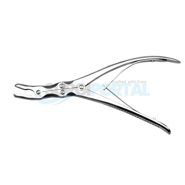 Bone Nibbler Ronguer Compound Action 7.5 Curved Orthopedic Instrument SS - Image 1