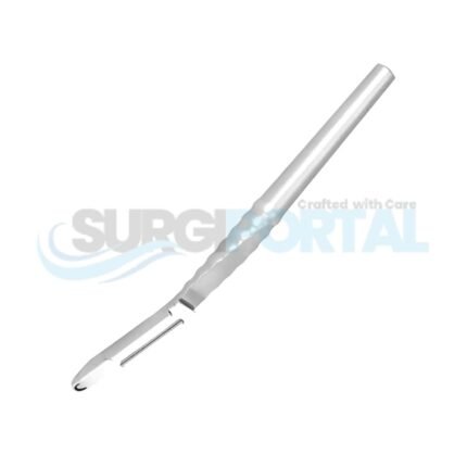 Bone Scraper with Reservoir – Curved 155mm – Implant Instruments