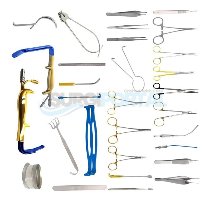 Breast Augmentation Set Of 38 Pcs Plastic Surgery Surgical Instruments - Image 1