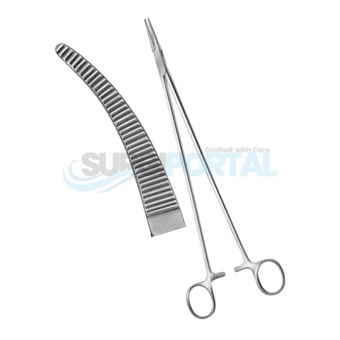 Bridge Delicate Hemostatic Forceps Straight Curved Serrated Jaws 27.3cm General Surgery Instruments - Image 1