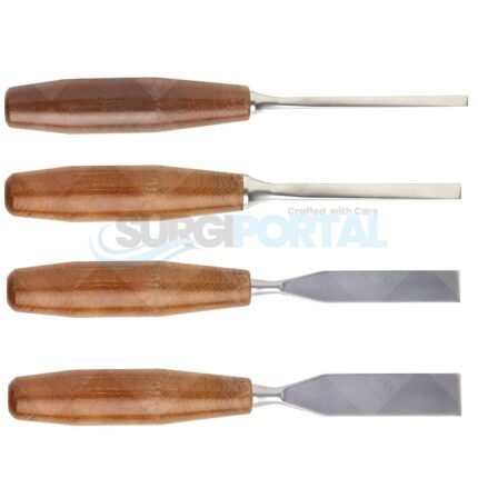 Capener Osteotome Chisel 10mm, 15mm, 20mm, 25mm 4 Pcs Set Veterinary Orthopedics