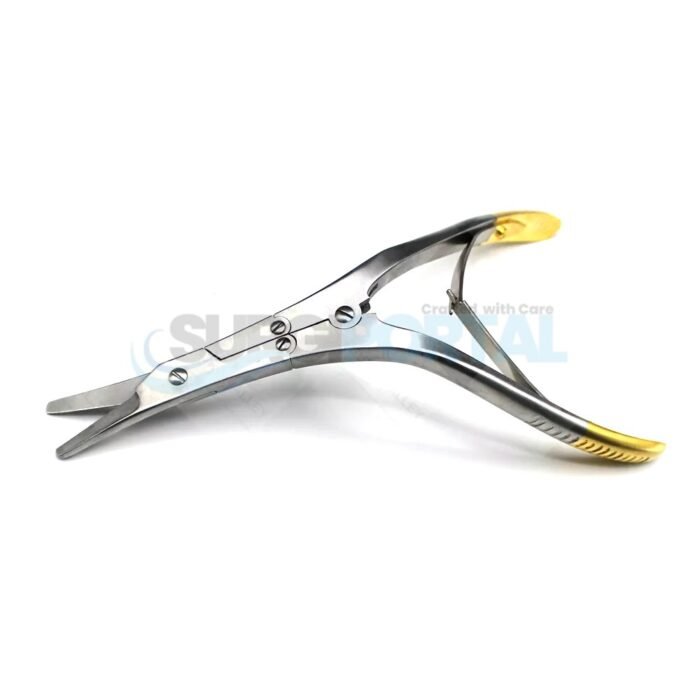 Caplan Septum Scissors Double-Action Fine Nasal Shears Tungsten Carbide Serrated - Image 1