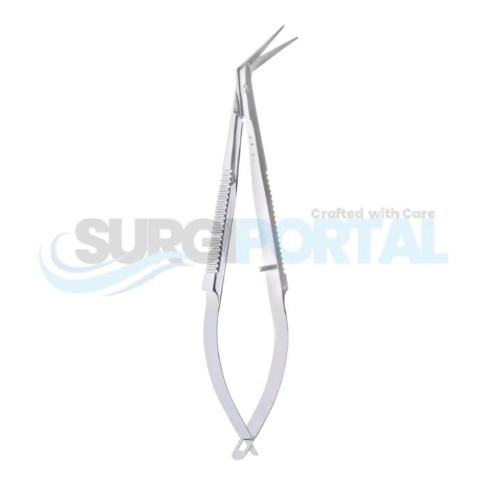 Castroviejo Keratome Scissors – Blunt Angled Blades - Image 1