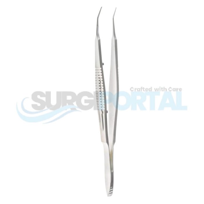 Castro Suture Forceps – Angled Jaw 12mm Teeth - Image 1